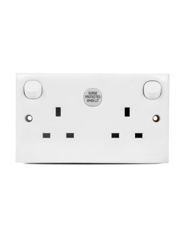 E-Series 13A 3 Pin Flat Duplex Switch Socket Price In Pakistan