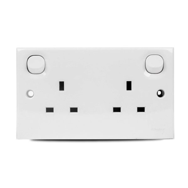 E-Series 3 Pin Flat Duplex Switch Socket Price In Pakistan