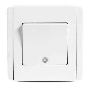 Neo 1 Gang 2 way Switch Vertical White with LED and Fluorescent Price In Pakistan