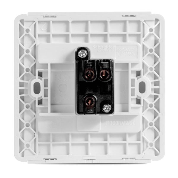Neo 1 Gang 2 way Switch Vertical White with LED and Fluorescent
