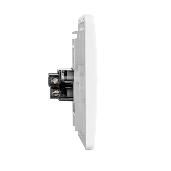 Neo 1 Gang Horizontal Switch in White With Fluorescent