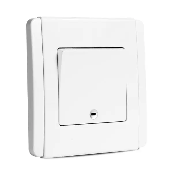 Neo 1 Gang Vertical White With LED