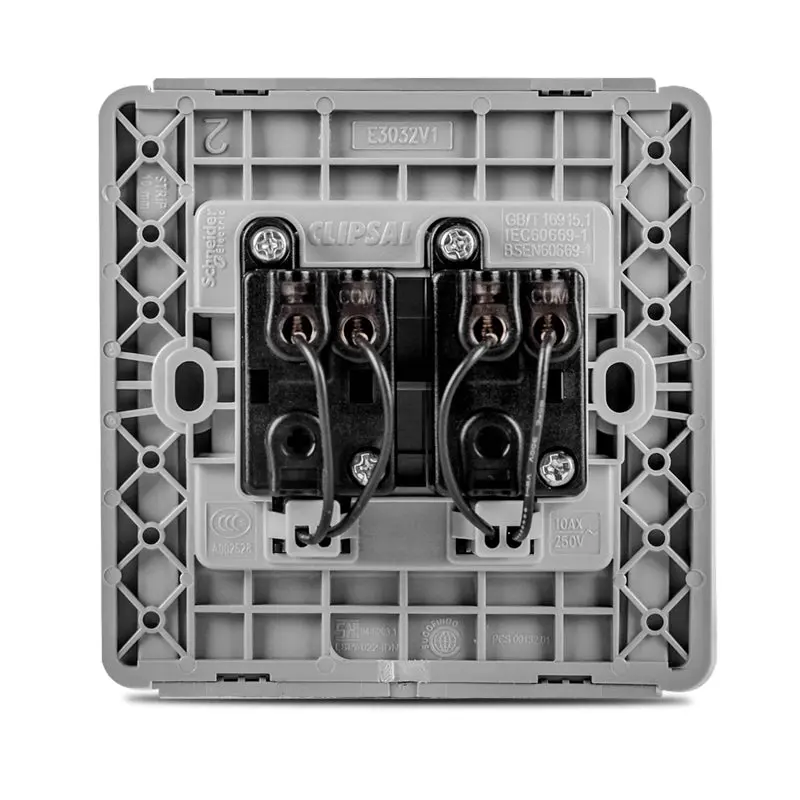 Neo 2 Gang 2 Vertical White