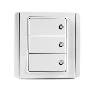 Neo 3 Gang Horizontal White With Fluorescent Price in Pakistan