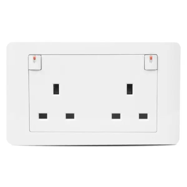 Zencelo 13A 3 Pin Flat Duplex Switch Socket Price In Pakistan