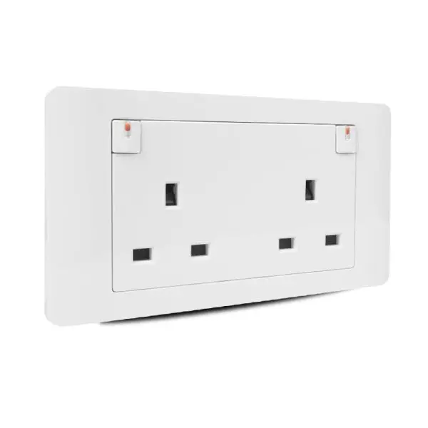 Zencelo 13A 3 Pin Flat Duplex Switch Socket - Image 2