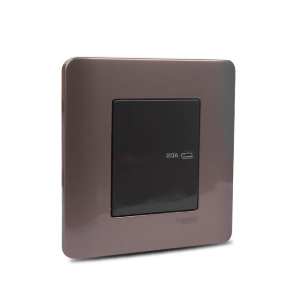 Zencelo 20A 1 Gang Full-Flat Double Pole Switch with Neon - Image 2