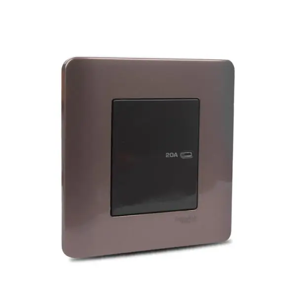 Zencelo 20A 1 Gang Full-Flat Double Pole Switch with Neon - Image 2