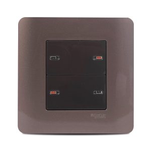 Zencelo 4 Gang Full-Flat Switch with Indicator price in pakistan