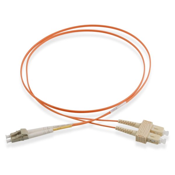 Actassi SC-LC Duplex Multimode OM2 Fiber Patch Cord LSZH (3 Meter)