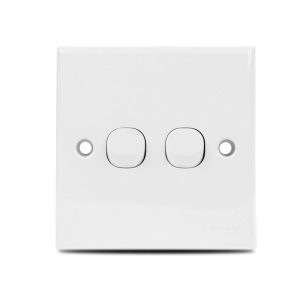 E-Series 2 Gang 1 Way Switch