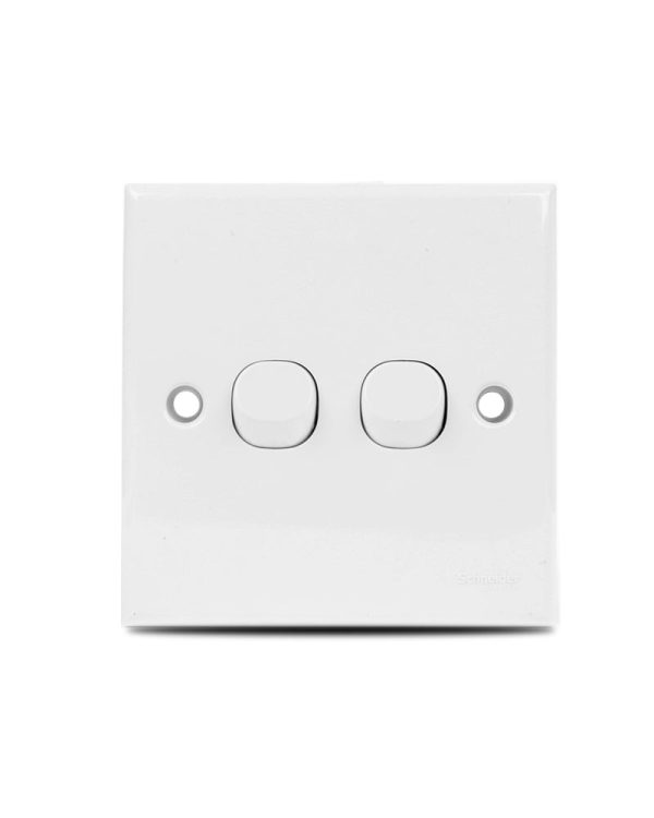 E-Series 2 Gang 1 Way Switch