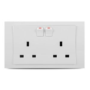 Vivace 13A 3 Pin Flat Duplex Switch Socket Price in Pakistan