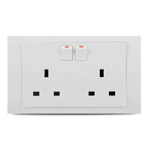 Vivace 13A 3 Pin Flat Duplex Switch Socket Price in Pakistan