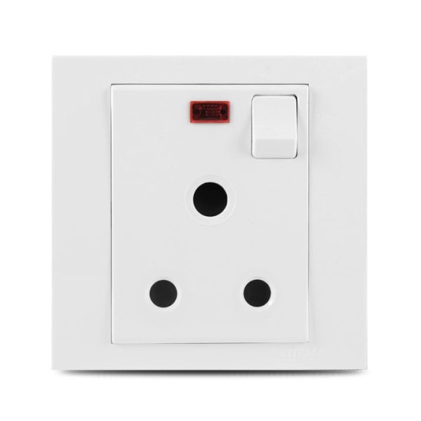 Vivace 15A 3 Pin Round Switch Socket with Neon Price in Pakistan