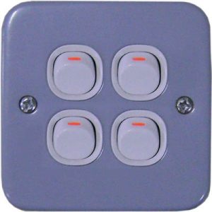 EMS 4 Gang 1 Way Flush Switch Price In Pakistan