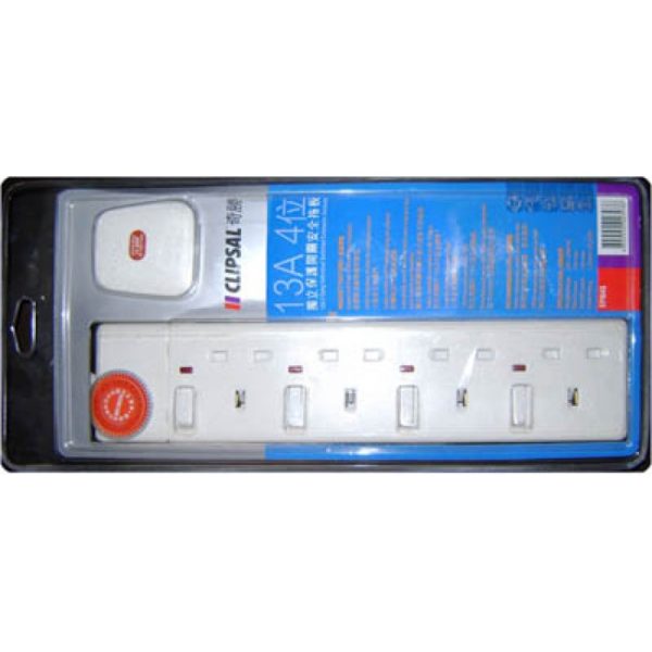 Allied Series 4 Gang 13A 3 Pin Flat Switched Socket Outlets with Neon Price In Pakistan