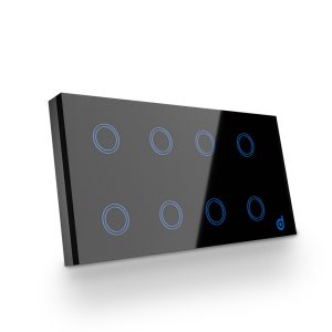 BlueDot Smart Wifi 8 Gang Switch-Black Price In Pakistan