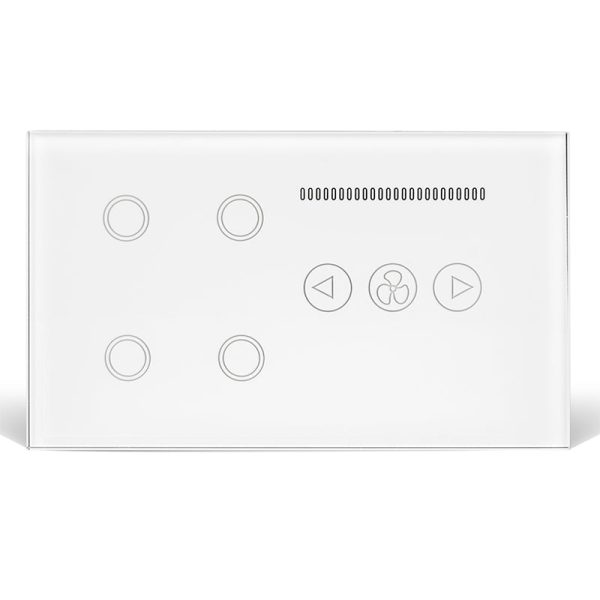 BlueDot Smart Wifi 4 Gang + Fan Dimmer Switch