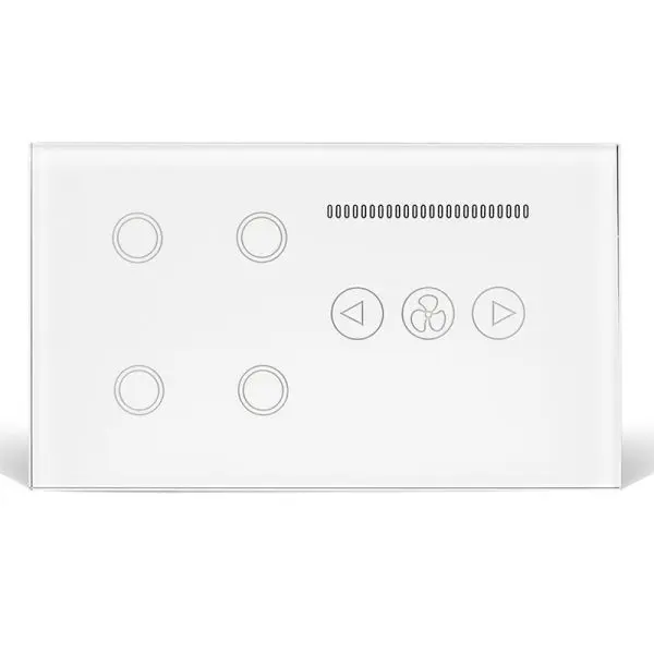 BlueDot Smart Wifi 4 Gang + Fan Dimmer Switch