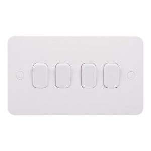 Lisse 4 Gang 2 Way Plate Switch price in pakistan